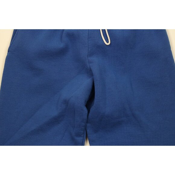 Vtg 90s Streetwear Mens XL Faded Blank Heavy Sweatpants Joggers Royal Blue USA - Picture 3 of 13